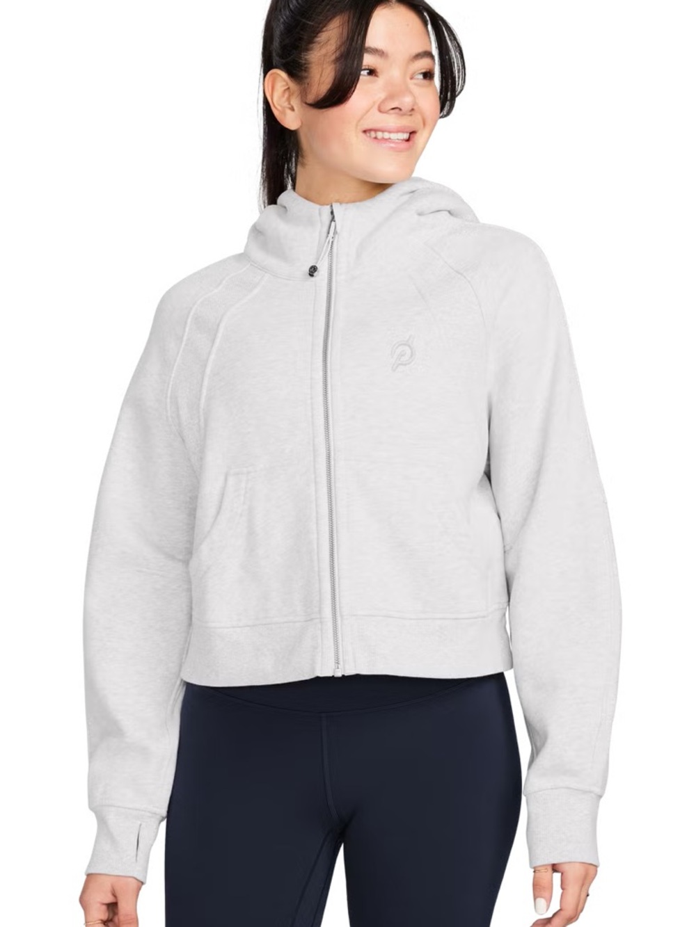 Peloton x Lululemon Scuba Oversized Full-Zip Hoodie Gray XS/S